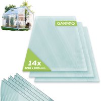 TroniTechnik 14x Hohlkammerstegplatten ACRI 6mm 10,25 m² Doppelstegplatte 121x60,5 cm