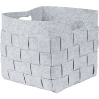 axentia Filzkorb, grau, ca. 30 x 30 x 30 cm