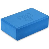 BnB Sports 2er Pack Premium Yoga Blöcke Stabile Sportmatte, rutschfest, Meditation Eva Schaumstoffblock blau