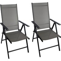 CHILLROI CHILLROI® Klappsessel Aluminium 2er Set Gartenstuhl klappbar Campingstuhl