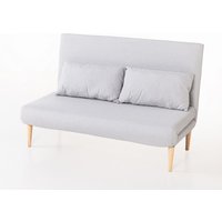 Hardin 1fachgut Schlafsessel inkl. Kissen, ca. 140 x 80 x 94 cm - Hellgrau