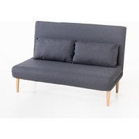 Hardin 1fachgut Schlafsessel inkl. Kissen, ca. 140 x 80 x 94 cm - Dunkelgrau