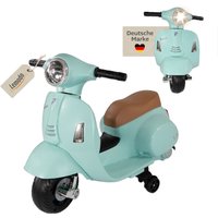 Lemodo Vespa Kinder Elektrofahrzeug, Elektro Motorrad, grün
