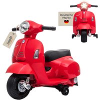 Lemodo Vespa Kinder Elektrofahrzeug, Elektro Motorrad, rot