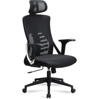 Amstyle Bürostuhl Schreibtischstuhl Mesh Schwarz Drehstuhl Ergonomisch 120 kg