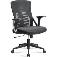 Amstyle Bürostuhl Schreibtischstuhl Mesh Schwarz Drehstuhl Ergonomisch 120 kg