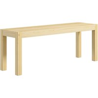 HOMCOM 120cm Sitzbank 2-Sitzer Essbank im Landhaus-Stil, Küchenbank für Küche
