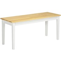 HOMCOM Sitzbank 2-Sitzer Essbank Holzbank, Küchenbank bis 220 kg belastbar