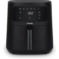 H.Koenig Heißluftfritteuse 4L FRY840, 6 Kochprogramme, Schwarz