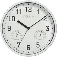 digi-tech GmbH Wanduhr Thermometer Hygrometer 250 mm Küchenuhr Wohnzimmer Luftfeuchtigkeit
