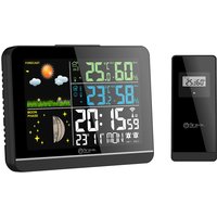 digi-tech GmbH Funk-Wetterstation mit Farbdisplay Außensensor Schimmelwarner Hygrometer Barometer Datumsanzeige