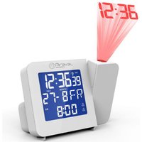 digi-tech GmbH Miraval Funk-Projektionswecker Funkuhr Funkwecker Datumsanzeige Raumtemperatur