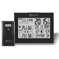 digi-tech GmbH LCD Funk-Wetterstation mit Außensenor Wecker Funkuhr Kalender Vorhersage Hygro