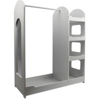 Hardin 1fachgut Kindergarderobe aus Holz mit Spiegel, ca. 93 x 39 x 112,5 cm - Weiß