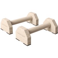 SPORTNOW SPORTNOW 2er-Set Liegestützgriffe rutschfest Push Up Griffe aus Holz Natur