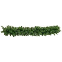 HOMCOM HOMCOM 1,8 m künstliche Weihnachtsgirlande Blumendekoration mit 160 Spitzen Grün