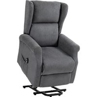 HOMCOM HOMCOM Fernsehsessel mit Aufstehhilfe Relaxsessel mit Liegefunktion Seitentasche