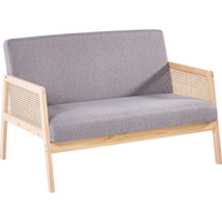 Better Home 2-Sitzer Sofa mit Armlehne, ca. 115 x 76,5 x 76,5 cm - Grau