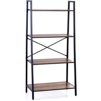 Prestige Home Living Indoor Regal mittel, ca. 64 x 34 x 130,5 cm - Braun/Schwarz
