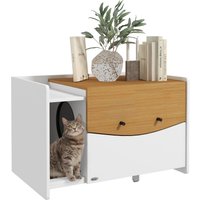 PawHut PawHut Katzenschrank für Katzentoilette, Katzenhaus mit ausziehbarem Schrank
