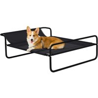 PawHut PawHut Erhöhtes Hundebett, Haustierbett mit atmungsaktivem Mesh-Bezug Schwarz