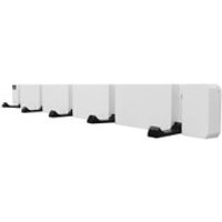 Home Deluxe HOME DELUXE Garderobenleiste HOOK inkl, Haken und Magneten - Weiß 5 x Haken