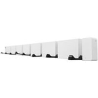 Home Deluxe HOME DELUXE Garderobenleiste HOOK inkl, Haken und Magneten - Weiß 8 x Haken