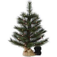 Gartenpirat Kleiner Künstlicher Weihnachtsbaum 45 cm beleuchtet batteriebetrieben