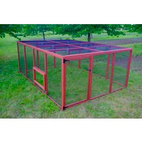 EZ Chicken Home Hühnerauslauf XL Rot, EZ Chicken Home 12,24 m² Hergestellt in EU