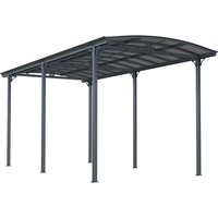 GreenYard Wohnmobil Carport aus Aluminium, ca. 760 x 360 x 360 cm - Anthrazit