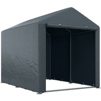 Outsunny Garagenzelt, 1,6 x 2,18 x 1,72 m Lagerzelt mit UV-Schutz, Reißverschlusstür