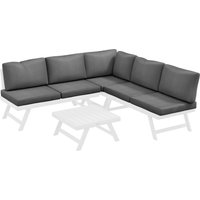 Outsunny Outsunny 4tlg. Gartenmöbel-Set Balkonmöbel-Set mit Ecksofa Zweisitzer Couchtisch