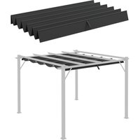 Outsunny Ersatzdach für Pergola, 2,5 x 2,55 m Pergola-Dach mit Entwässerungslöchern