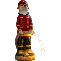 I-GLOW LED-Solar-Erdmännchen, Feuerwehr