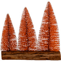 I-GLOW LED-Tannenbaum 3er/4er - herbstliches Orange
