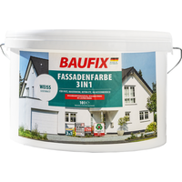 Baufix 3in1 Fassadenfarbe, ca. 10 Liter, Weiß