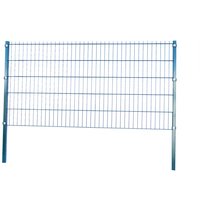 GreenYard Doppelstabmattenzaun Komplett-Set, ca. 83 cm x 10 m - Moosgrün