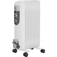 TroniTechnik Ölradiator mit 3 Heizstufen, Elektroheizung mit 7 Rippen & Thermostat, mobil einsetzbar