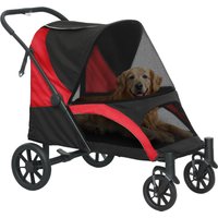 PawHut Hundewagen Hundebuggy klappbar für große Hunde & Katzen bis 30 kg Katzenbuggy