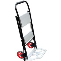 Tech-Craft 2 in 1 Transportkarre mit Trittleiter 2 Stufen Belastbarkeit Leiter:150kg / Karre:100kg