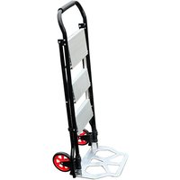 Tech-Craft 2 in 1 Transportkarre mit Trittleiter 3 Stufen Belastbarkeit Leiter:150kg / Karre:100kg