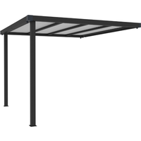 Never Indoor Anbau für Metallgerätehaus "ELSA", ca. 275 x 294 x 222 cm - Glänzendes Grau