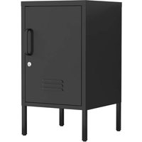 Hardin 1fachgut Metall-Aufbewahrungsschrank Nachttisch mit Schloss, ca. 69 x 38 x 40 cm - Schwarz