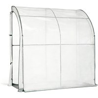 Hardin 1fachgut Ganzjahres-Gewächshaus mit isolierender Bodenmatte, ca. 200 x 100 x 200 cm – Transparent