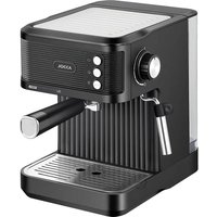 Jocca Jocca Espressomaschine Schwarz 850W – 20 Bar Druck, 1,8L Tank, Milchaufschäumer, Edelstahl