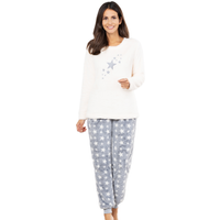 ELLENOR Coral-Fleece-Schlaf-/ Hausanzug