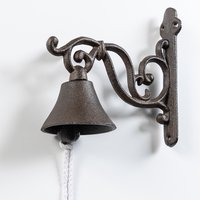 GIARDESSA Traditionelle Gusseisen-Türglocke - klassisch, ca. 16 x 17 cm