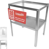 Lemodo Untergestell für Räucherofen Stahl 41,5x29,5x50 cm, Tisch für Kalträucherofen