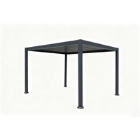Never Indoor Alu-Pergola mit verstellbaren Lamellen ca. 300 × 360 × 230 cm - Anthrazit