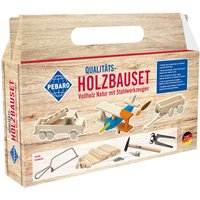 PEBARO Pebaro Holzbauset im praktischen Tragegriff-Karton